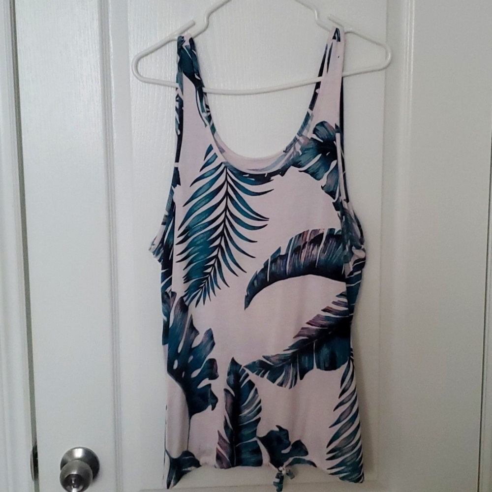 Tropical Print Tank Top.